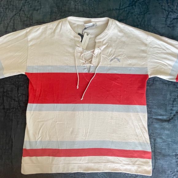 NWT Anthropologie The Upside Lace-Up Pullover Top, 100% Cotton, Size Large - Picture 6 of 16